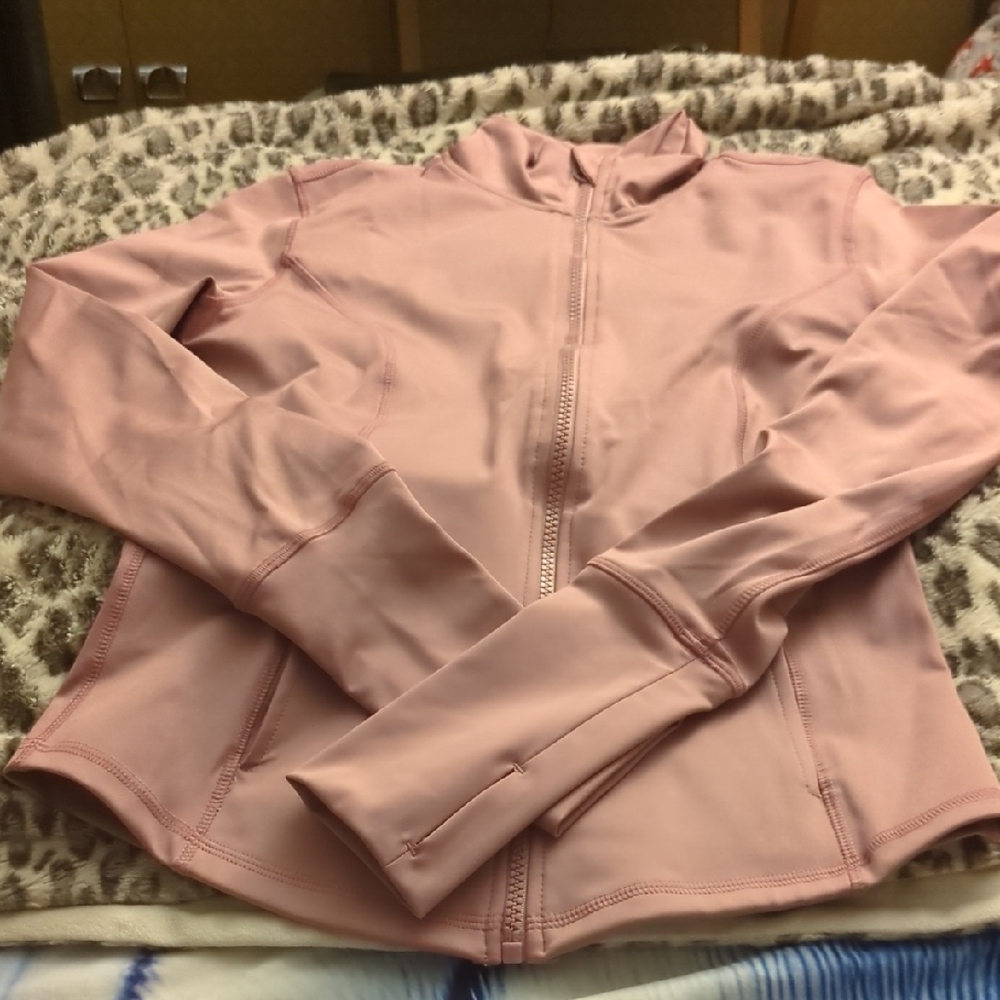 VOGO Athletica Women's Soft Pink Bomber Jacket